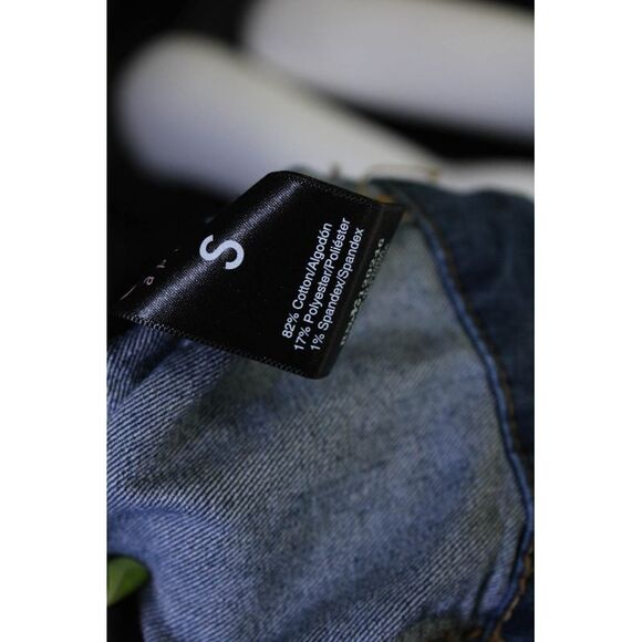 Curve Appeal Womens Button Up Collared Denim Jean Jacket Blue Size Small - Picture 4 of 6